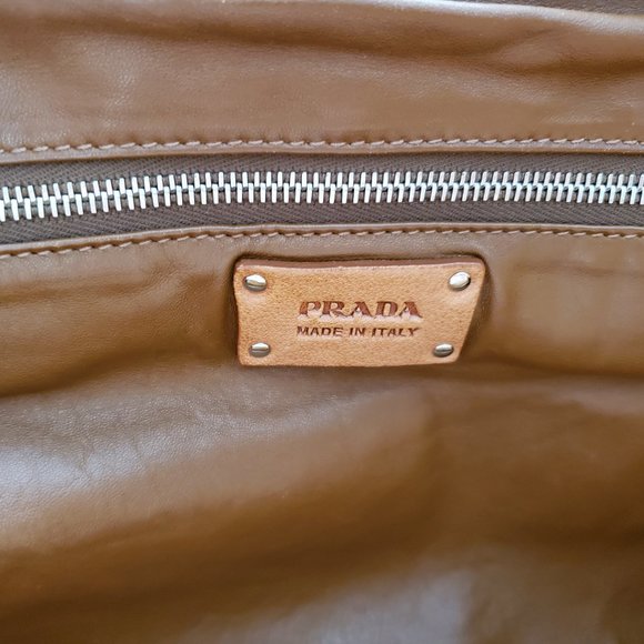 Prada Leather Bag galleria Brown black tie dyed tan cowgirl western edition camo - Picture 9 of 11